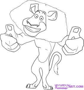 How to Draw The Penguins of Madagascar -- Alex