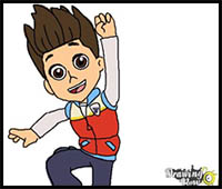 how to draw ryder from paw patrol