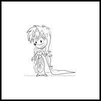 How to Draw Queen Aleena Hedgehog from Sonic the Hedgehog