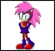 How to Draw Sonia the Hedgehog from Sonic