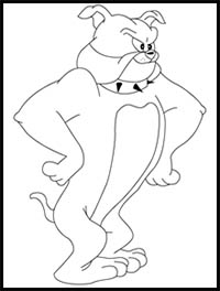 How to Draw Spike from Tom and Jerry