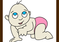 How to Draw a Cuddly Cartoon Baby