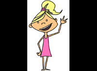 Step by Step Cute Cartoon Girl Drawing