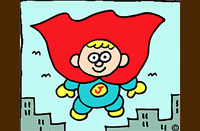 How to Draw Cartoon Super Kids