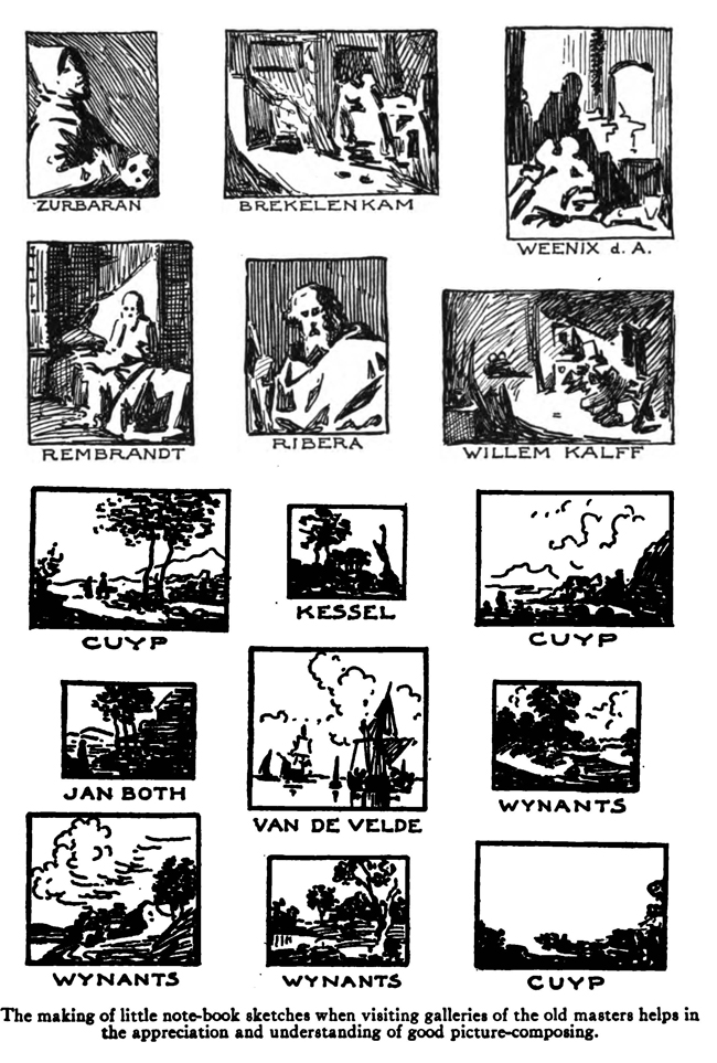 journal sketching in a sketchbook