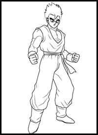 How to Draw Son Gohan from Dragon Ball Z