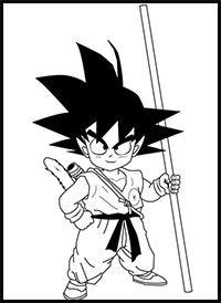 How to Draw Son Goku from Dragon Ball Z