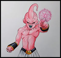 Drawing Kid Buu - Dragon Ball Z - YouTube