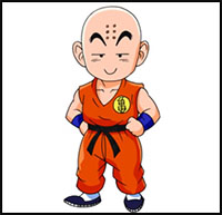 How to Draw Krillin | Dragon Ball Z - YouTube