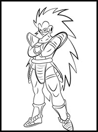 How to Draw Raditz from Dragon Ball Z