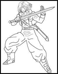 How to Draw Trunks from Dragon Ball Z