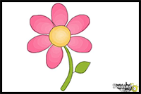 How to Draw a Flower Easy