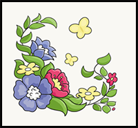How to Draw a Floral Design