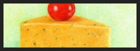 Step-by-Step Colored Pencil Demo : “Cotswald Cheese with Cherry Tomato”