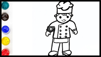 How to Draw a Chef