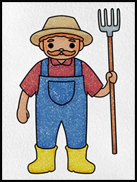 How to Draw a Farmer