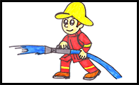 How to Draw a Fireman