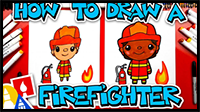 How to Draw a Firefighter