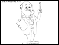 How to Draw a Cartoon Doctor