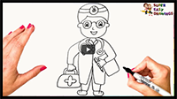 How to Draw a Doctor Step by Step