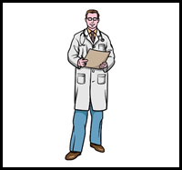 How to Draw a Doctor - a Step by Step Guide