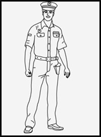 How to Draw a Policeman