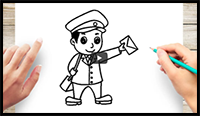 How to Draw a Postman