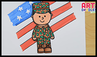 How to Draw a Soldier for Veterans Day