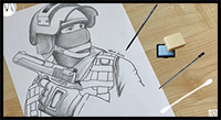 How to Draw a Soldier Special Forces