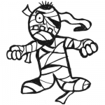 Drawing Cartoon Mummies for Halloween in Easy Steps