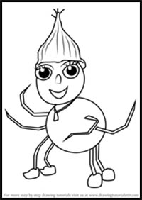 How to Draw Wiggle from Miss Spider's Sunny Patch Friends