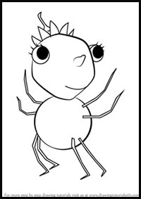 How to Draw Squirt from Miss Spider's Sunny Patch Friends