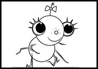 How to Draw Snowdrop from Miss Spider's Sunny Patch Friends