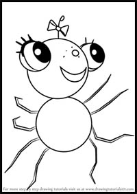 How to Draw Pansy from Miss Spider's Sunny Patch Friends