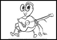 How to Draw Holley from Miss Spider's Sunny Patch Friends