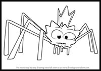 How to Draw Spider King from PAW Patrol