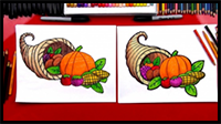 How To Draw A Cornucopia