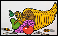 How to Draw a Cornucopia