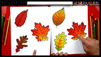 How To Draw Fall Leaves