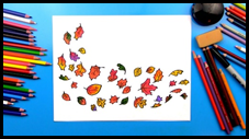 How To Draw Leaves Blowing In The Wind
