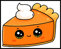 How to Draw a Slice of Pie Cute and Easy