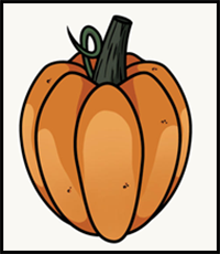 How to Draw a Pumpkin