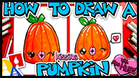 How To Draw A Kissing Pumpkin With Mrs Hubs