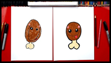 How To Draw A Funny Thanksgiving Turkey Leg