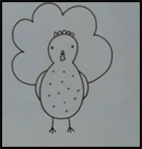 How to Draw a Turkey Cartoon Beginners Drawing Tutorial