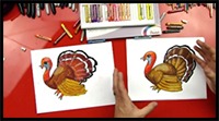 How To Draw A Realistic Turkey