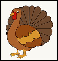 How to Draw a Turkey - Really Easy Drawing Tutorial