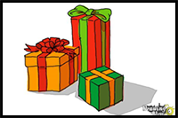 How to Draw Christmas Presents