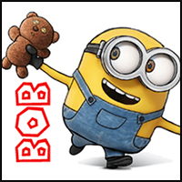 How to Draw Bob the Minion with a Teddy Bear with Easy Step by Step Drawing Tutorial