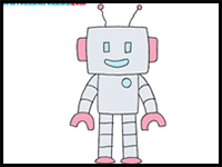 how to draw a robot cool